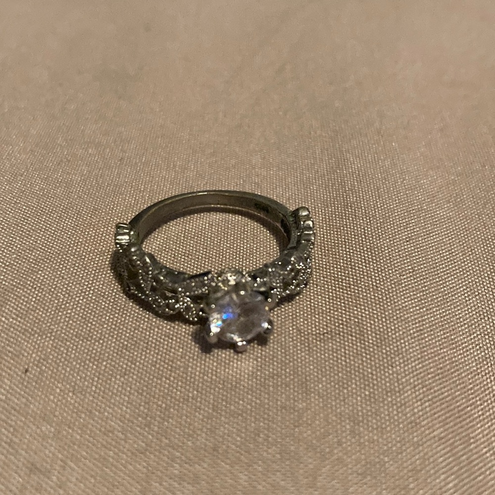Women’s Silver Ring Engagement Ring Promise Ring